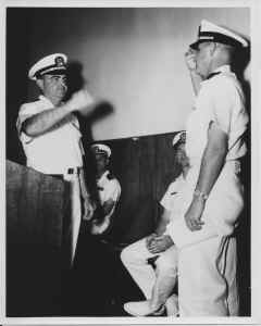 1966 AUG - USNS Tarlac Change of Command (LT Kirkwood & LT WMP) 1.JPG (1135146 bytes)