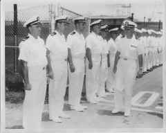 1966 AUG - USNS Tarlac Change of Command (LT WMP exits after being relieved) 2.JPG (1606170 bytes)