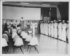 1966 AUG - USNS Tarlac Change of Command (from LT WMP to LT Kirkwood).JPG (1383449 bytes)